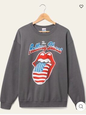 Junk Food/The Rolling Stones Crewneck Sweatshirt/Charcoal/Unisex XXL/SEALED!